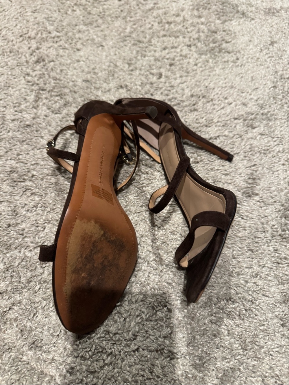 Banana Republic Dark Brown Strappy Ankle-Tie Heels - Picture 10 of 10